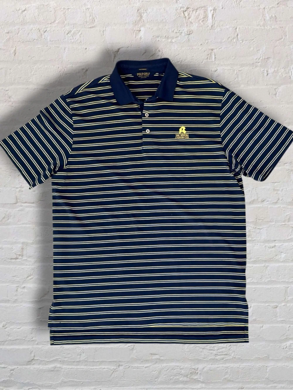 Polo Golf Ralph Lauren Riviera Country Club Striped Polo Shirt Large - Picture 6 of 11